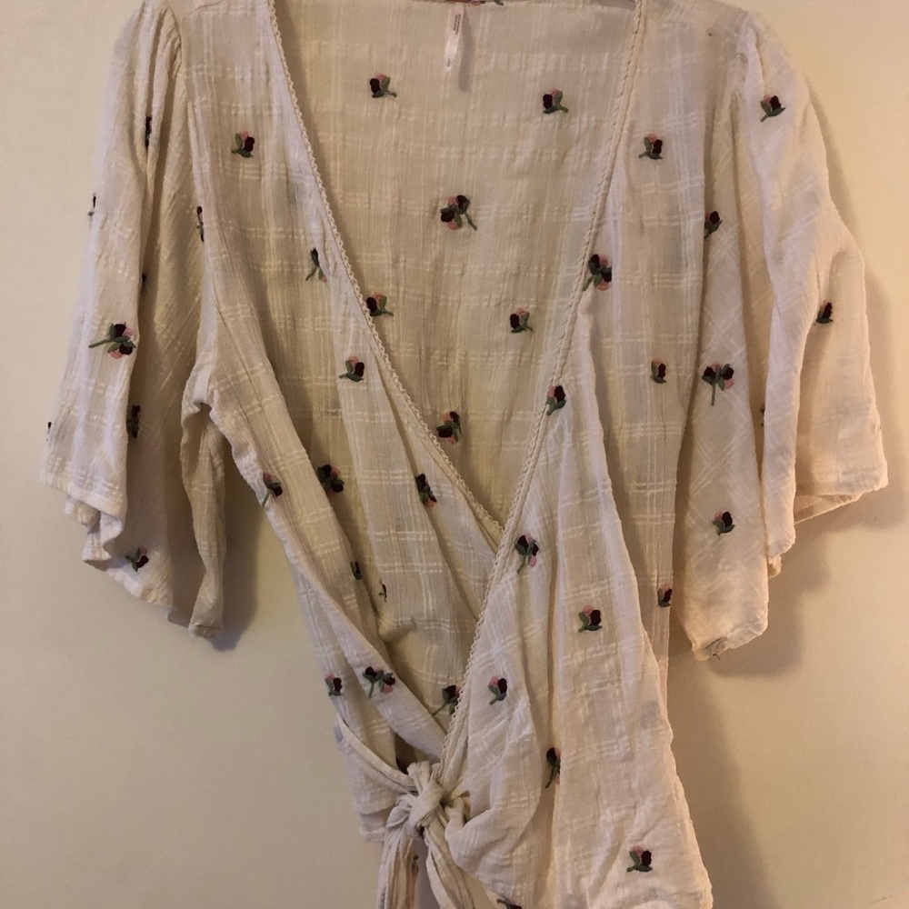 free people Rose wrap blouse